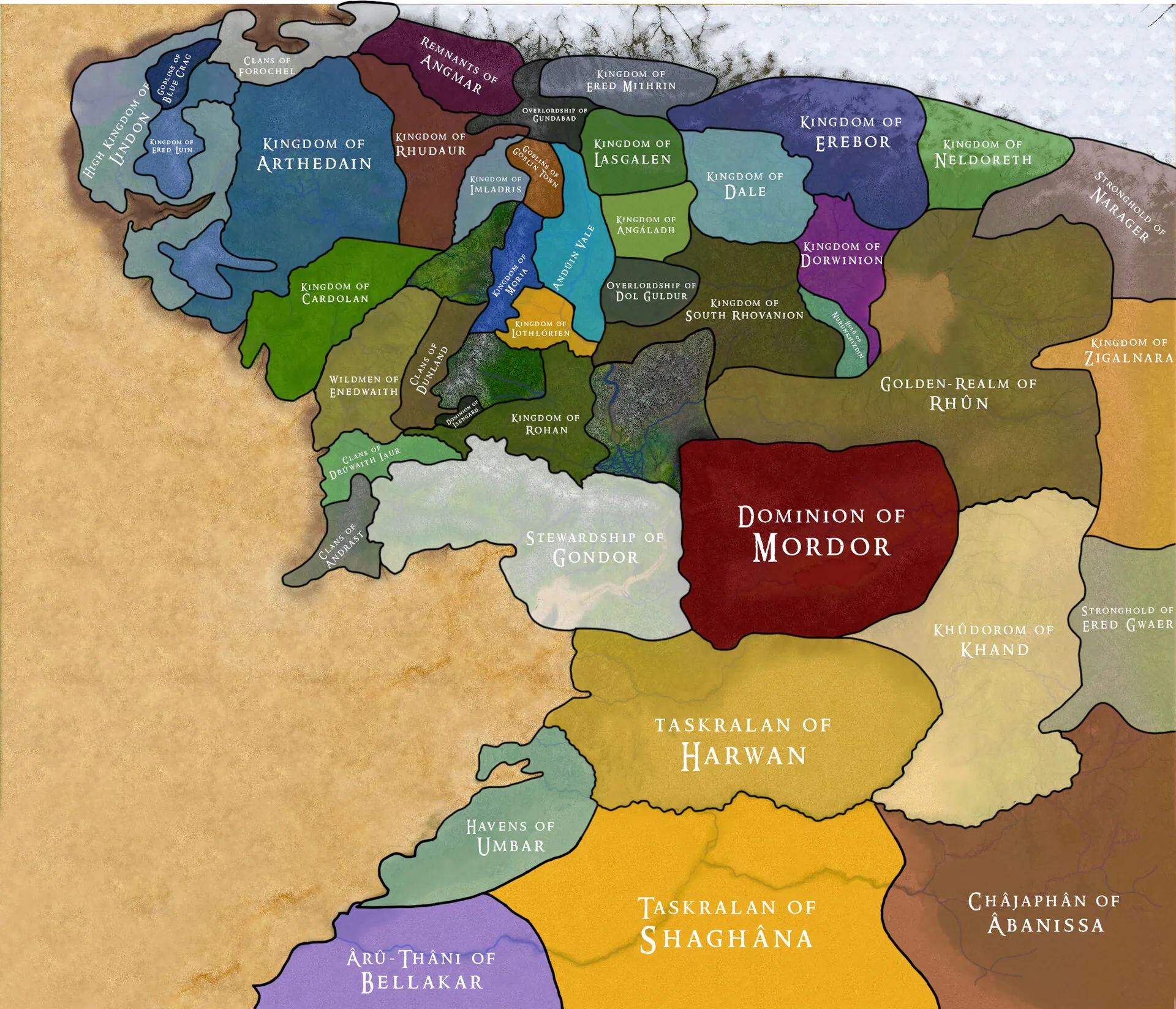 Kingdoms of Middle-earth